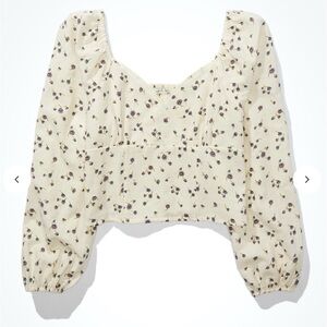 American Eagle Sweetheart Neckline Blouse